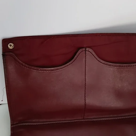 Vintage Passport/Document Leather Crossbody - Brown w/Brass Hardware